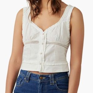 Free People Cropped Kerry Tank